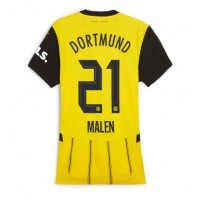 Camiseta Borussia Dortmund Donyell Malen #21 Primera Equipación para mujer 2024-25 manga corta